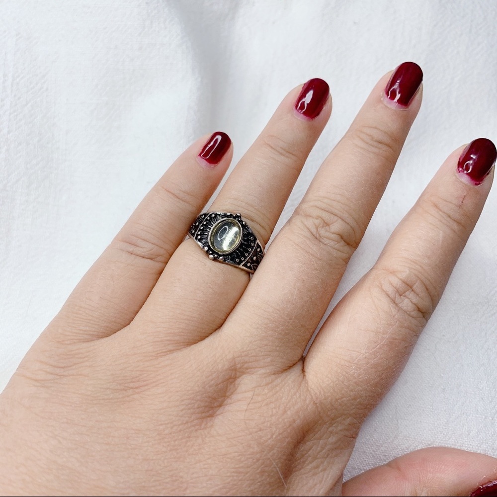❣️$25/3❣️ Light Yellow Rhinestone Boho Ring - Picture 6 of 9